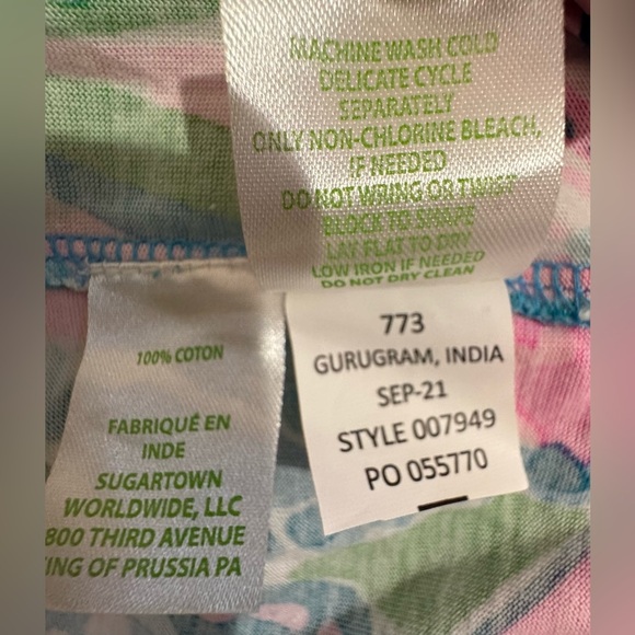 Lilly Pulitzer Geanna Swing Dress Turquoise Oasis Golden Hour Sz small EUC - Picture 10 of 15